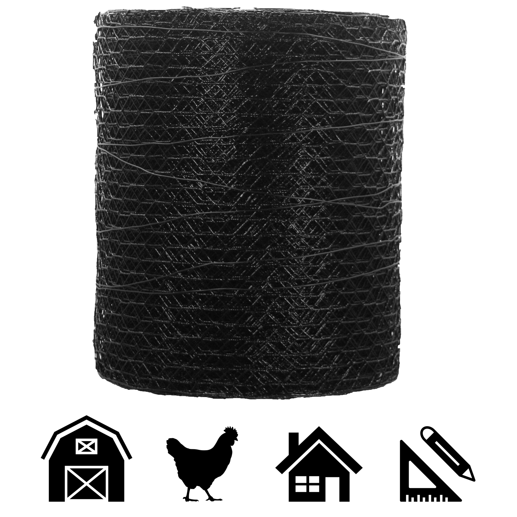 Acorn Hardware, Poultry Netting Vinyl Coated 1in.X12in.X150ft., Model# PNVC112150